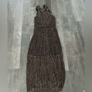 Eliza J Black and Gold sleeveless dress